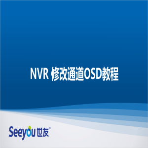 Z6尊龙官方网站官网入口 NT NVR修改通道OSD教程