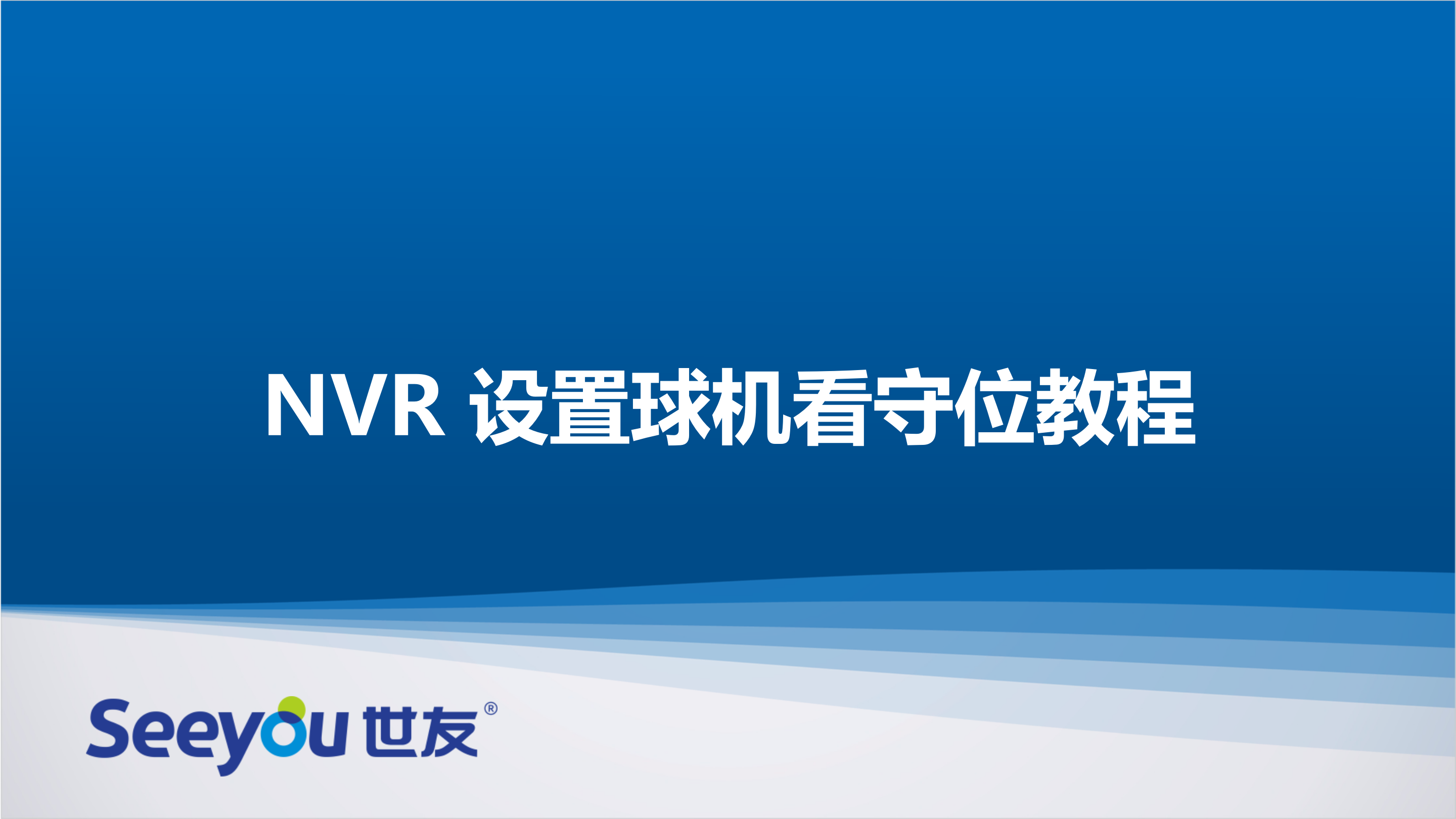 Z6尊龙官方网站官网入口NT NVR设置球机看守位教程